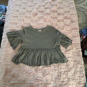 Altard State  Sleeve Top - Green